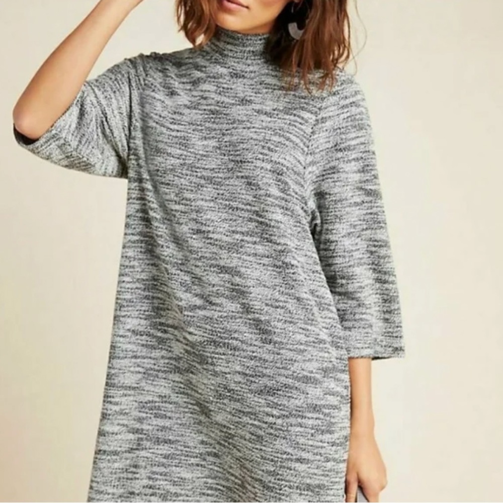 Anthropologie marked knit mock neck tunic dress